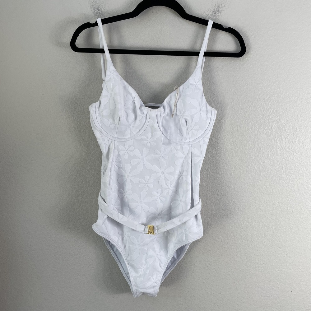 Kenny Flowers White Floral One-Piece Swimsuit